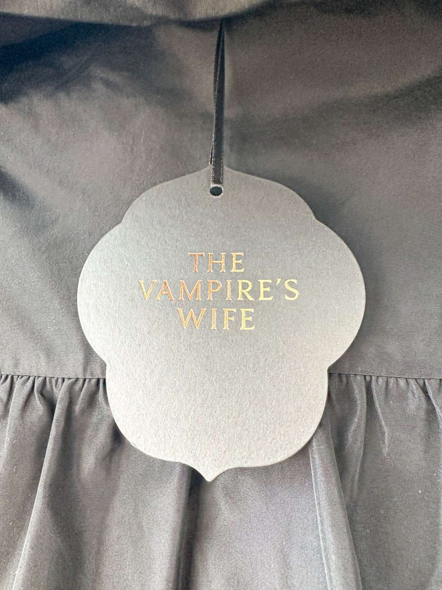 The Vampire's Wife The Splitter Black Taffeta Pleat Detail Ruffle Trim Dress - Imagen 6