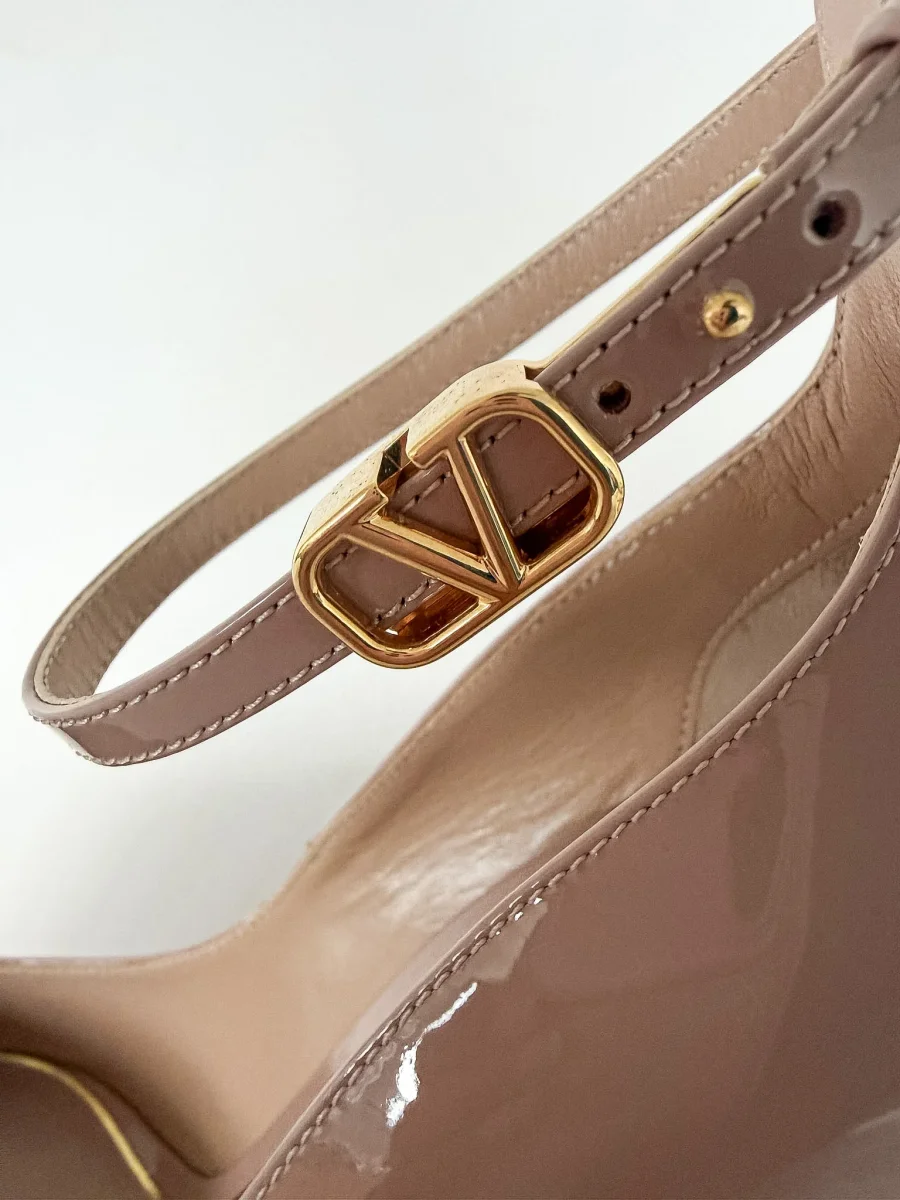 Valentino Garavani Tan-go 155 patent-leather platform pumps - Imagen 7