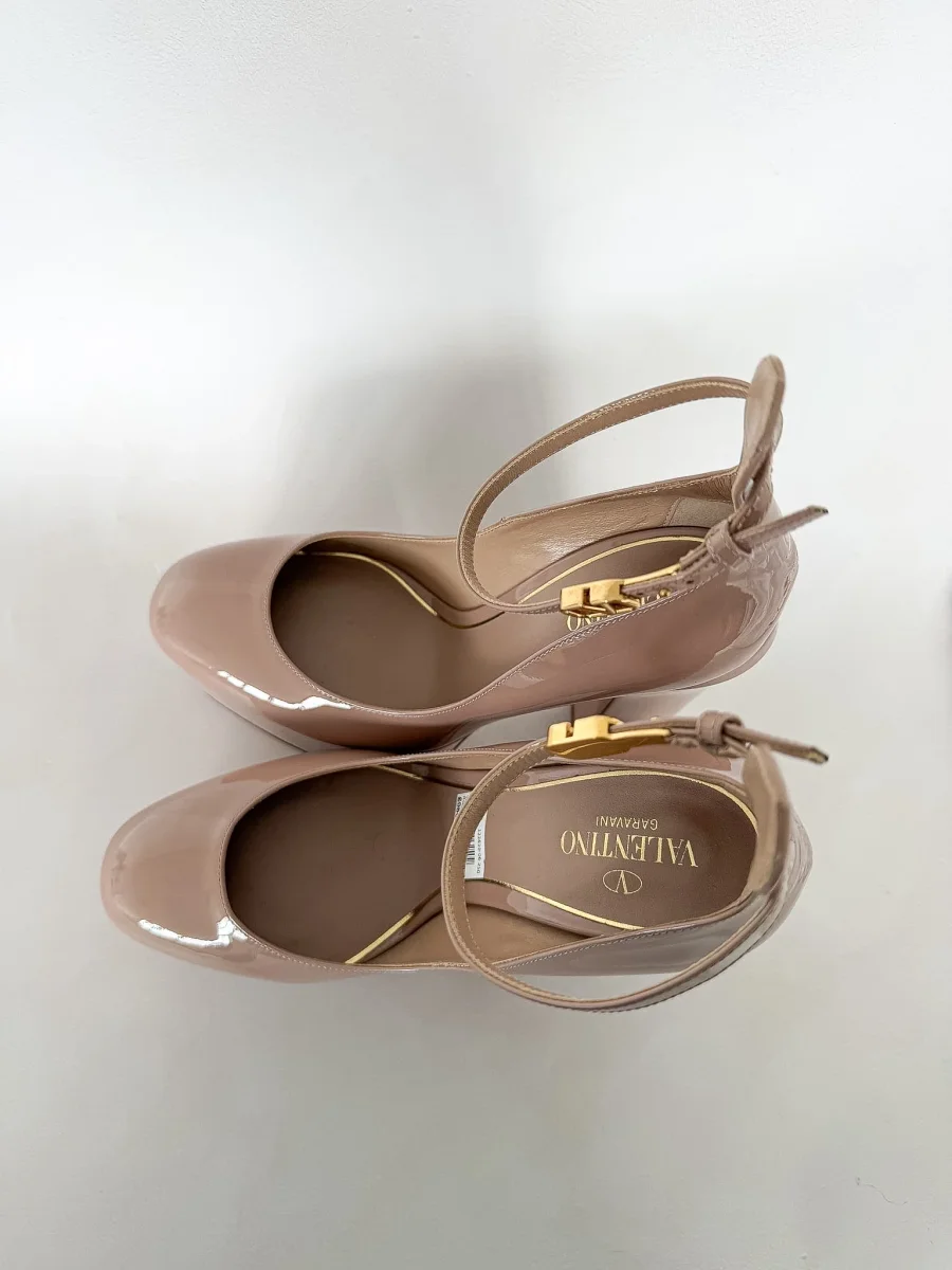 Valentino Garavani Tan-go 155 patent-leather platform pumps - Imagen 9
