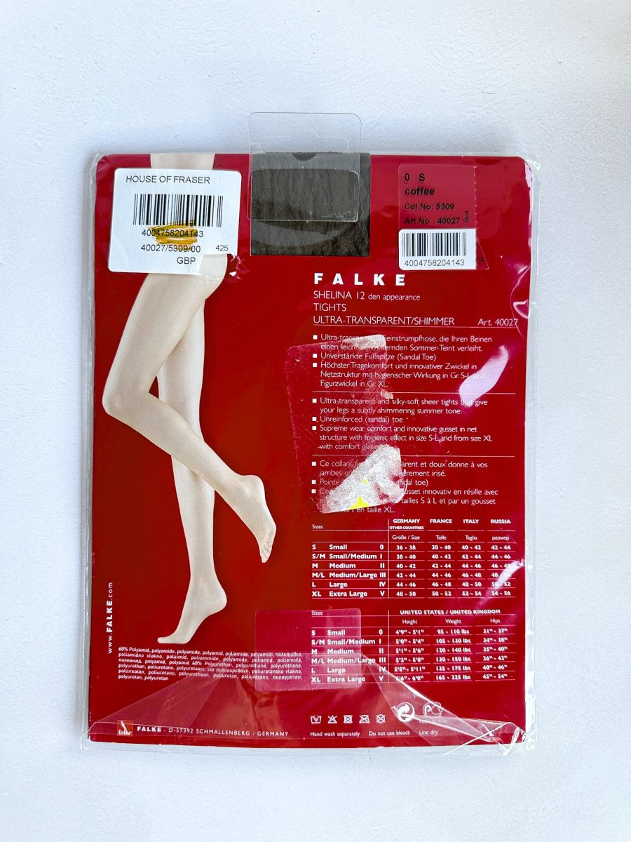 FALKE Shelina 12 Denier Ultra Transparent Sheer Tights in Coffee Brown - Imagen 6