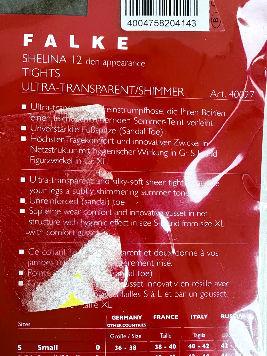 FALKE Shelina 12 Denier Ultra Transparent Sheer Tights in Coffee Brown - Imagen 7