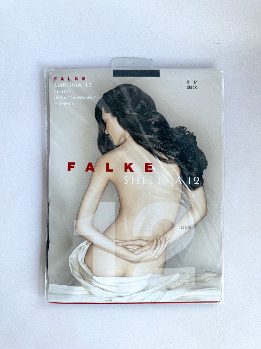 FALKE Shelina 12 Denier Ultra Transparent Sheer Tights in Black