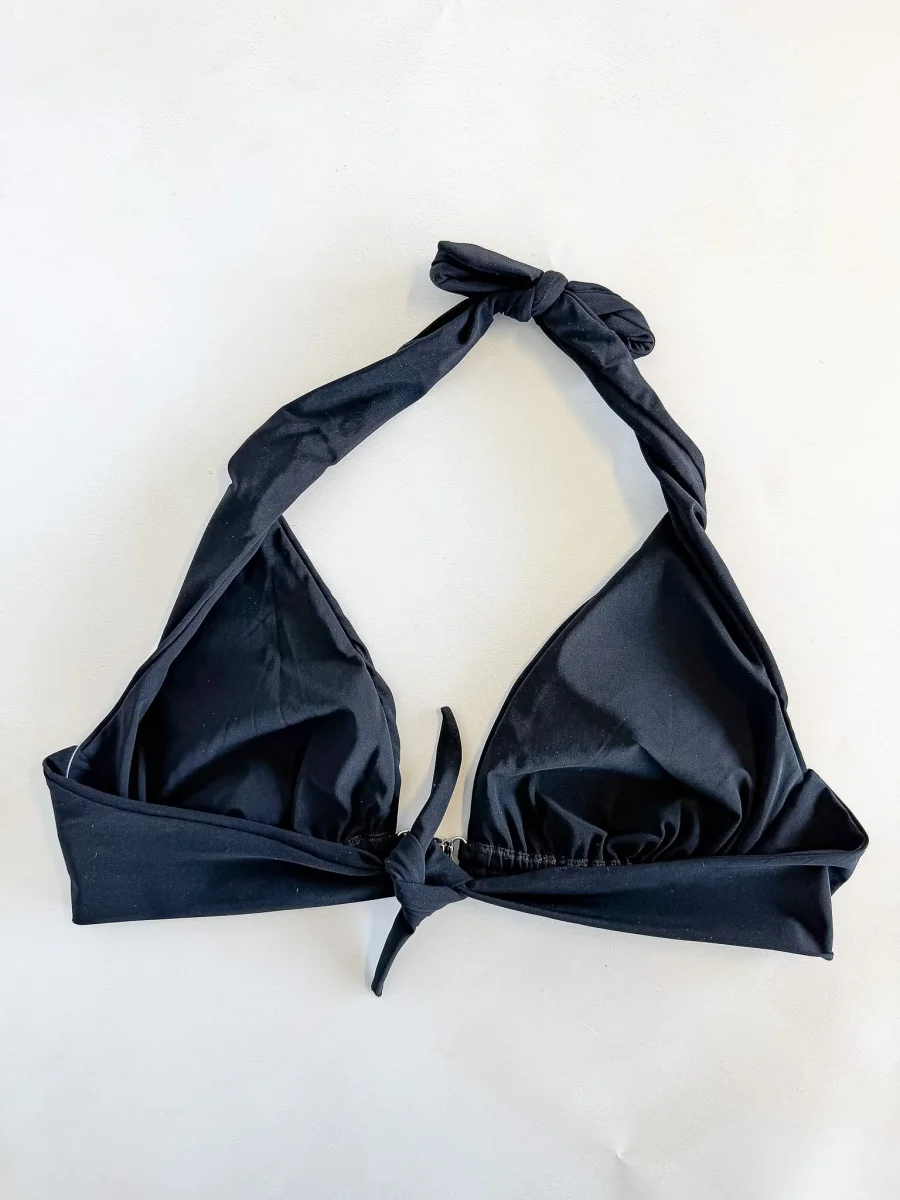 Pain De Sucre Black Tanami Chain Detail Halterneck Bikini Top - Imagen 6