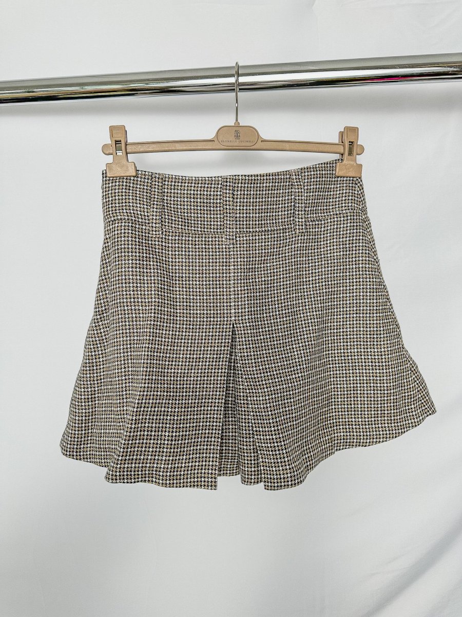 Brunello Cucinelli Houndstooth Check Print Skort - Imagen 6