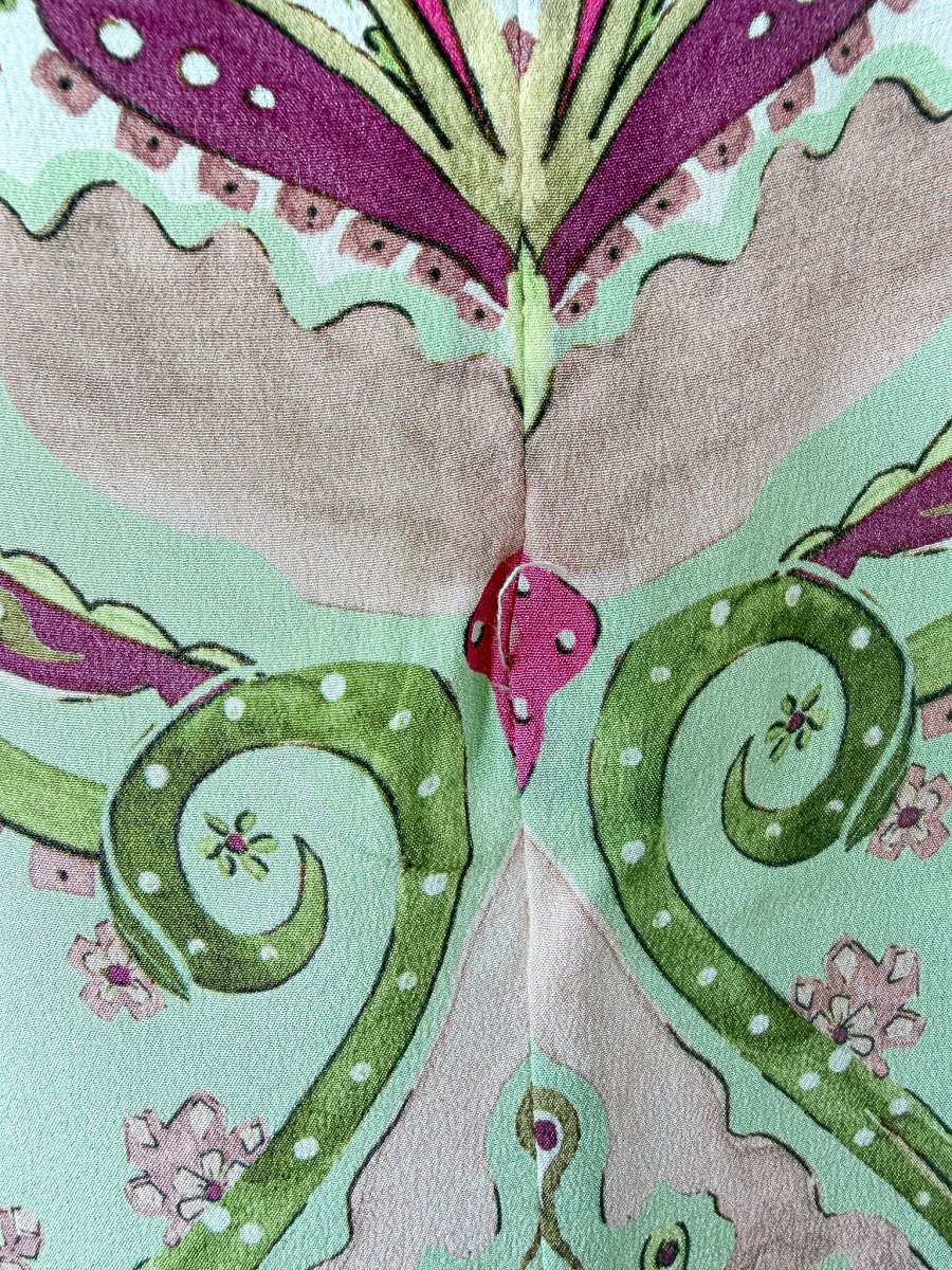 Hayley Menzies Green Paisley Print Jimi Silk Maxi Dress - Imagen 9