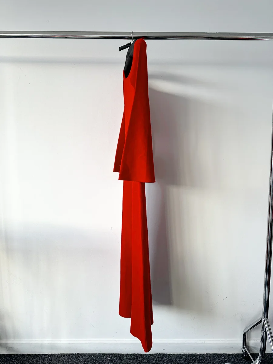 Gabriela Hearst Red Shar Wool & Cashmere-Silk Compact Knit Dress - Imagen 9