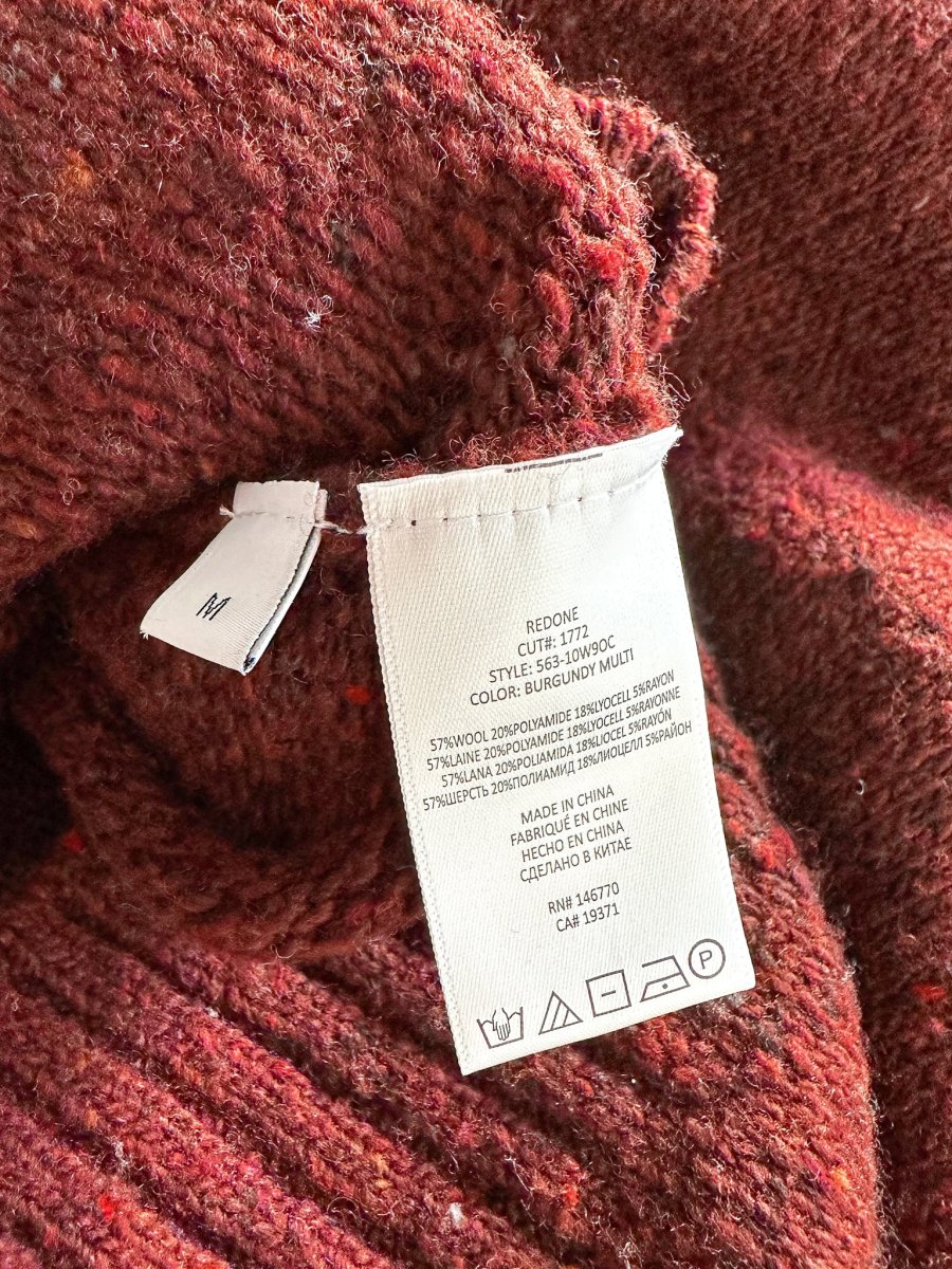 Re/Done Fair Isle Argyle Wool Relaxed Crew Neck Knitted Jumper - Imagen 8