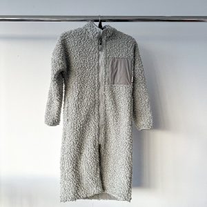 66° North Grey Varmahlid Shearling Teddy Fleece Cardi Coat