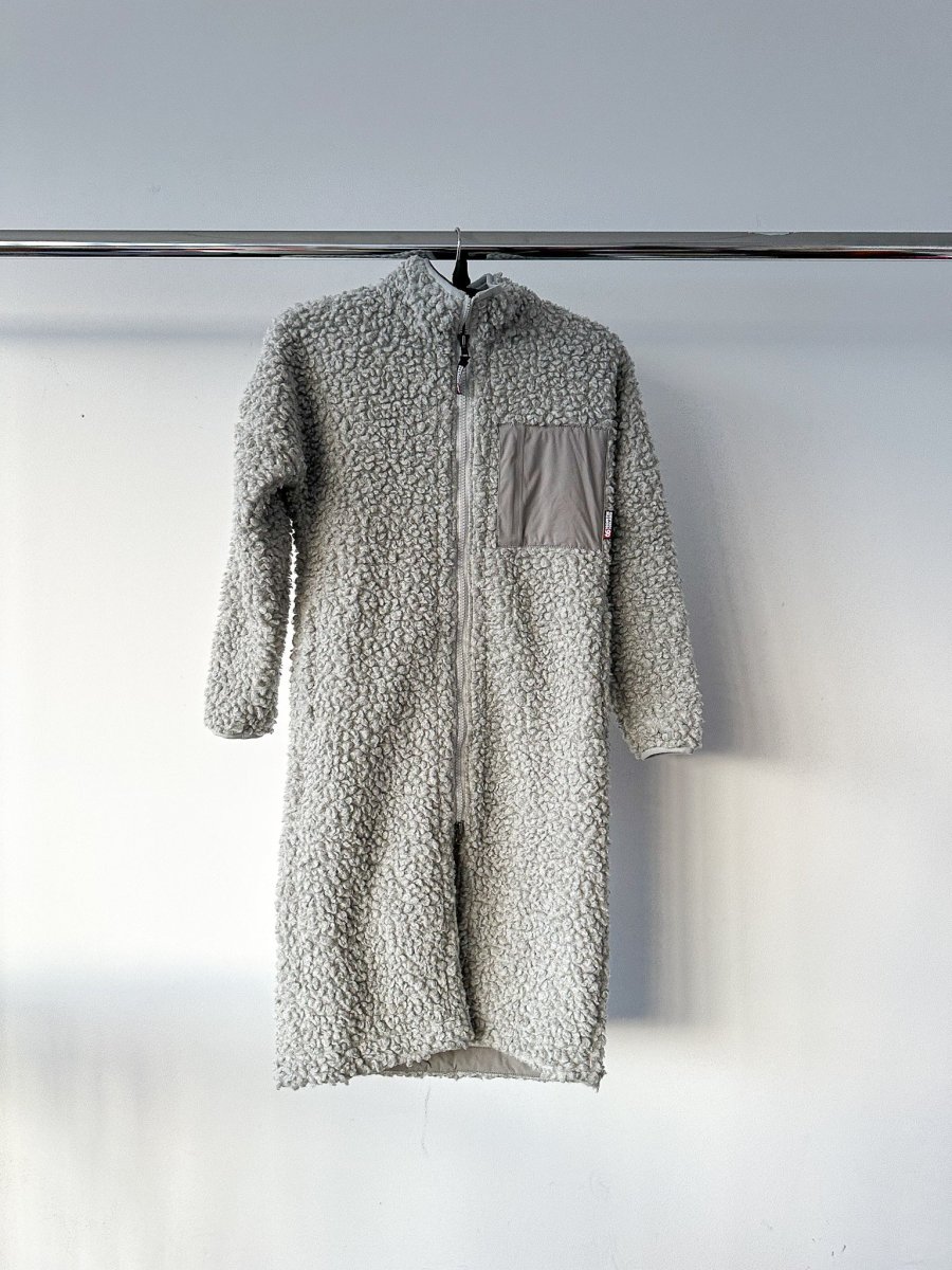 66° North Grey Varmahlid Shearling Teddy Fleece Cardi Coat - Imagen 2