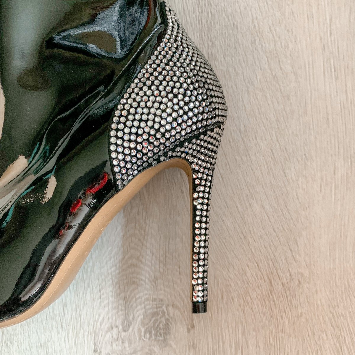 Alexandre Vauthier Crystal Embellished Black Boots - Imagen 7