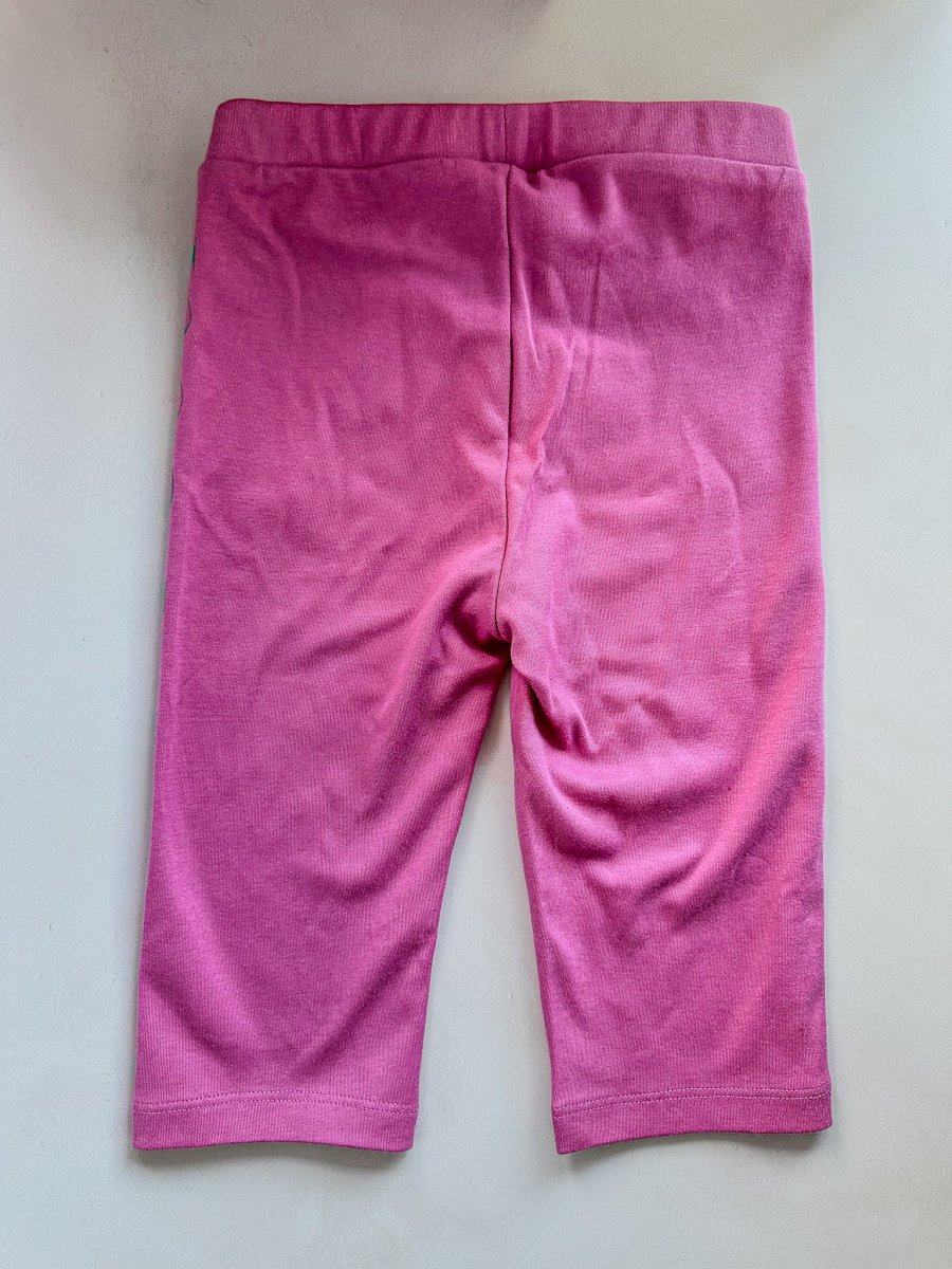 Pucci Girls Pink Logo Cropped Leggings - Imagen 9