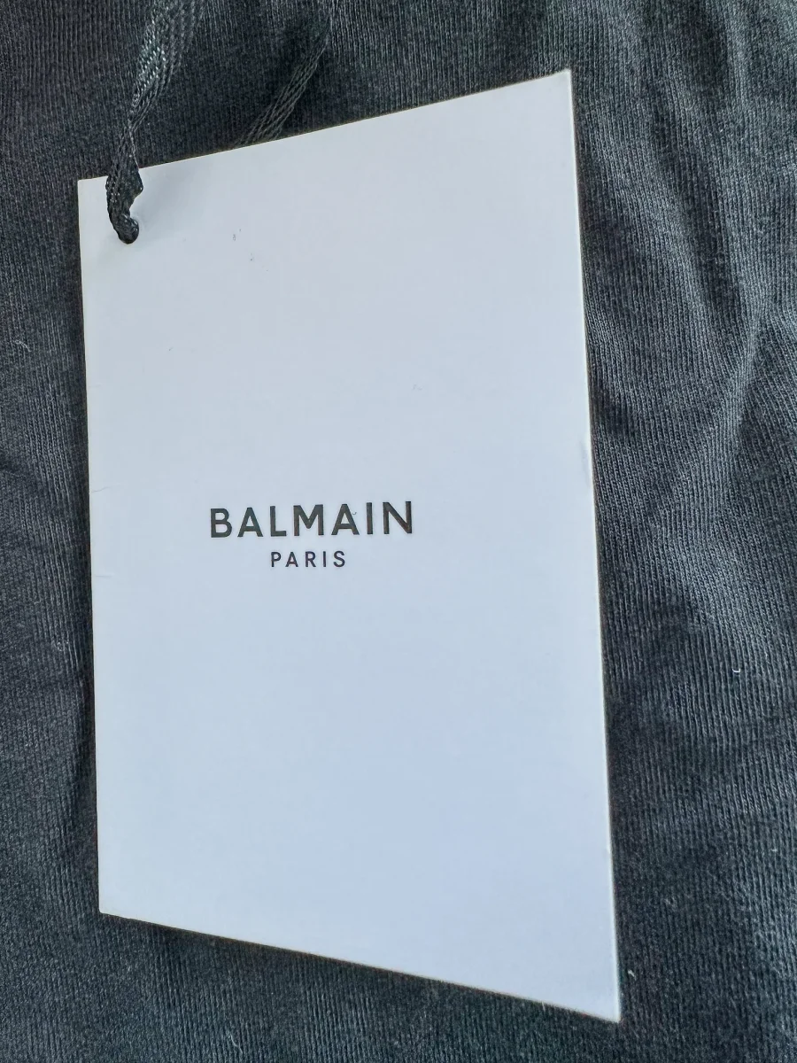 Balmain Baby Girl's Diamante Side Logo Black Leggings - Imagen 7