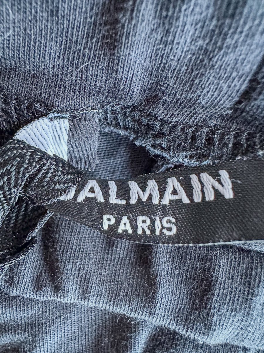 Balmain Baby Girl's Diamante Side Logo Black Leggings - Imagen 9