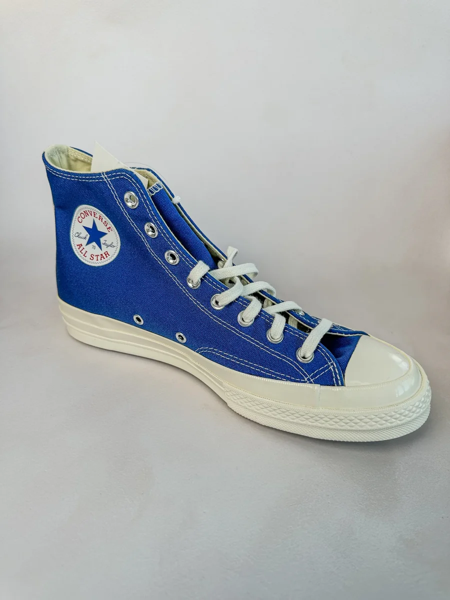 Converse X Comme Des Garçons Blue Chuck 70 Hi Tops - Imagen 8