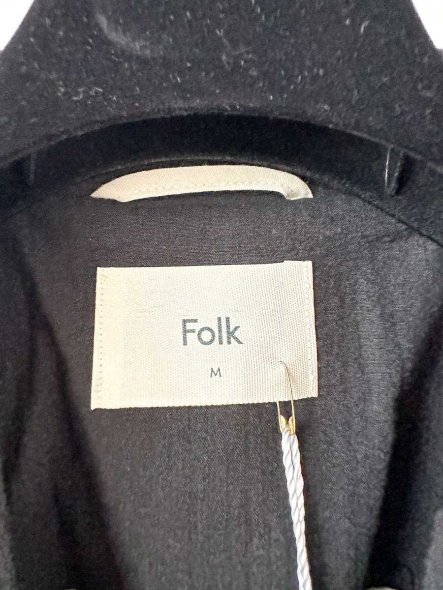 Folk Black Seersucker Cotton Blazer - Imagen 4