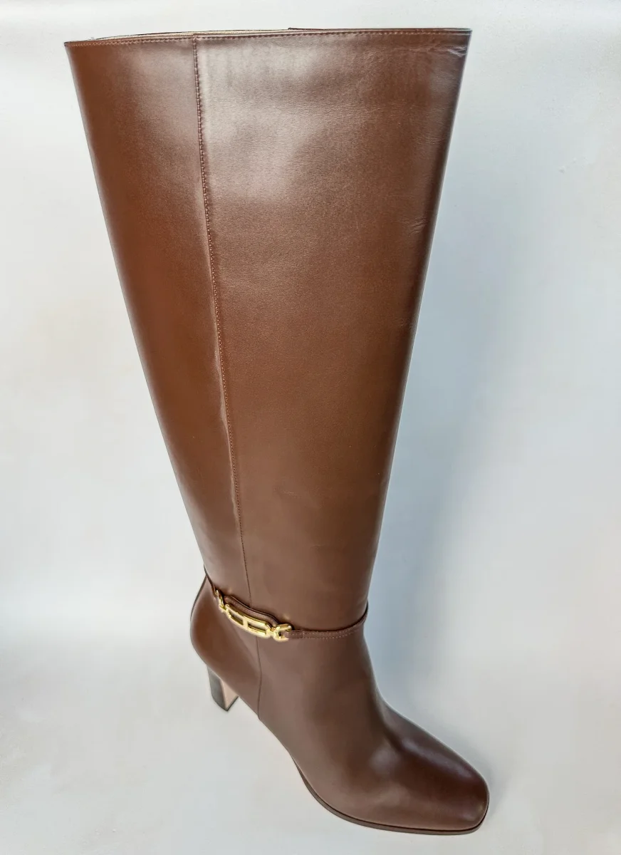 Tom Ford Brown Leather Horsebit Detail Calf Boots - Imagen 7