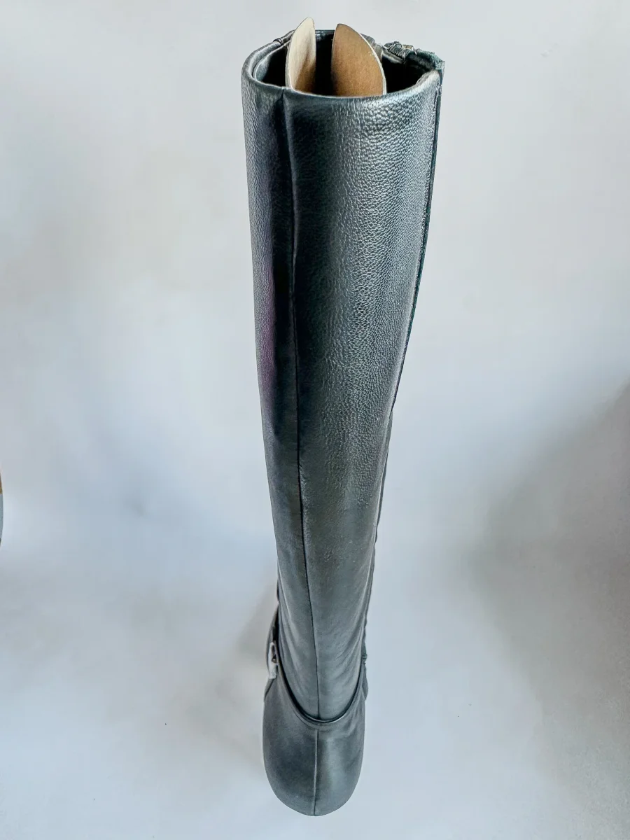 Coach Black Raquel Leather Calf Boots - Imagen 6