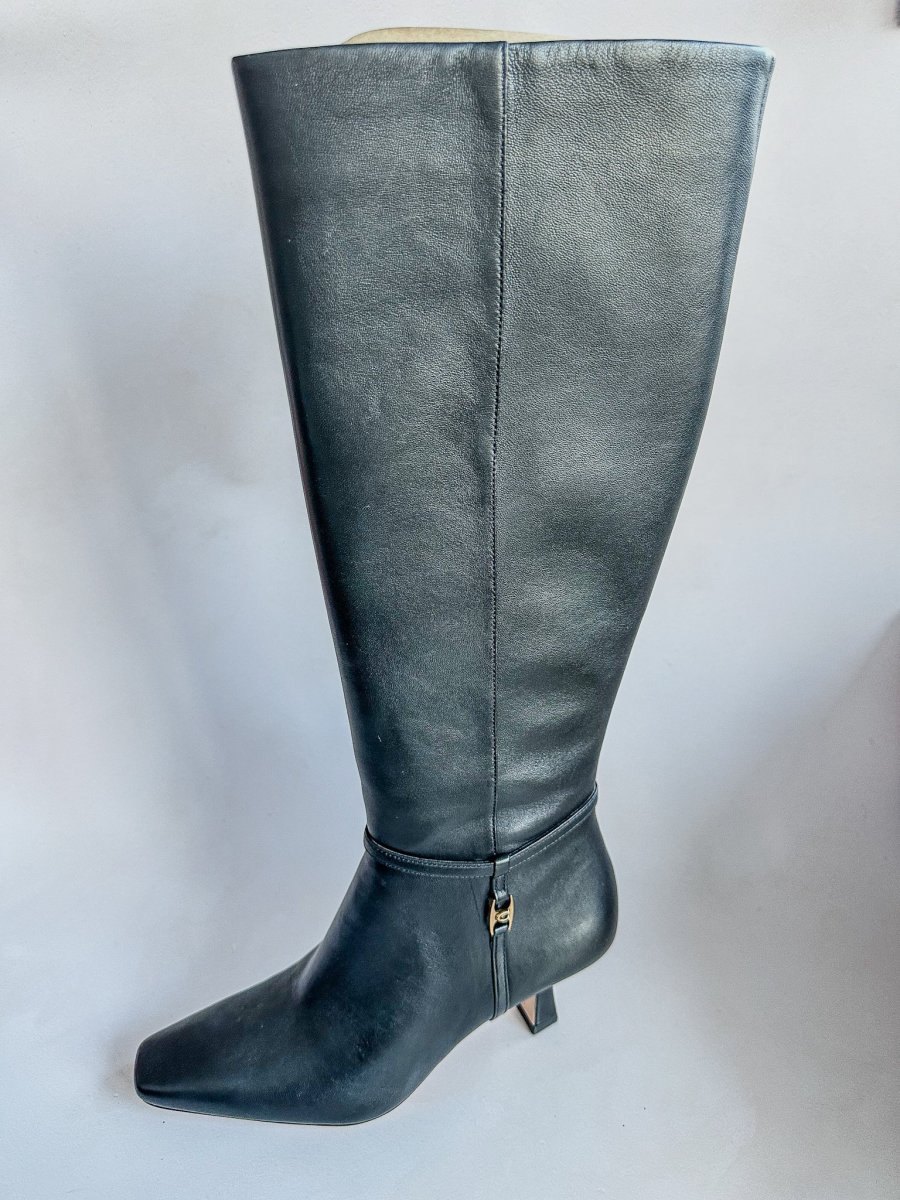 Coach Black Raquel Leather Calf Boots - Imagen 3
