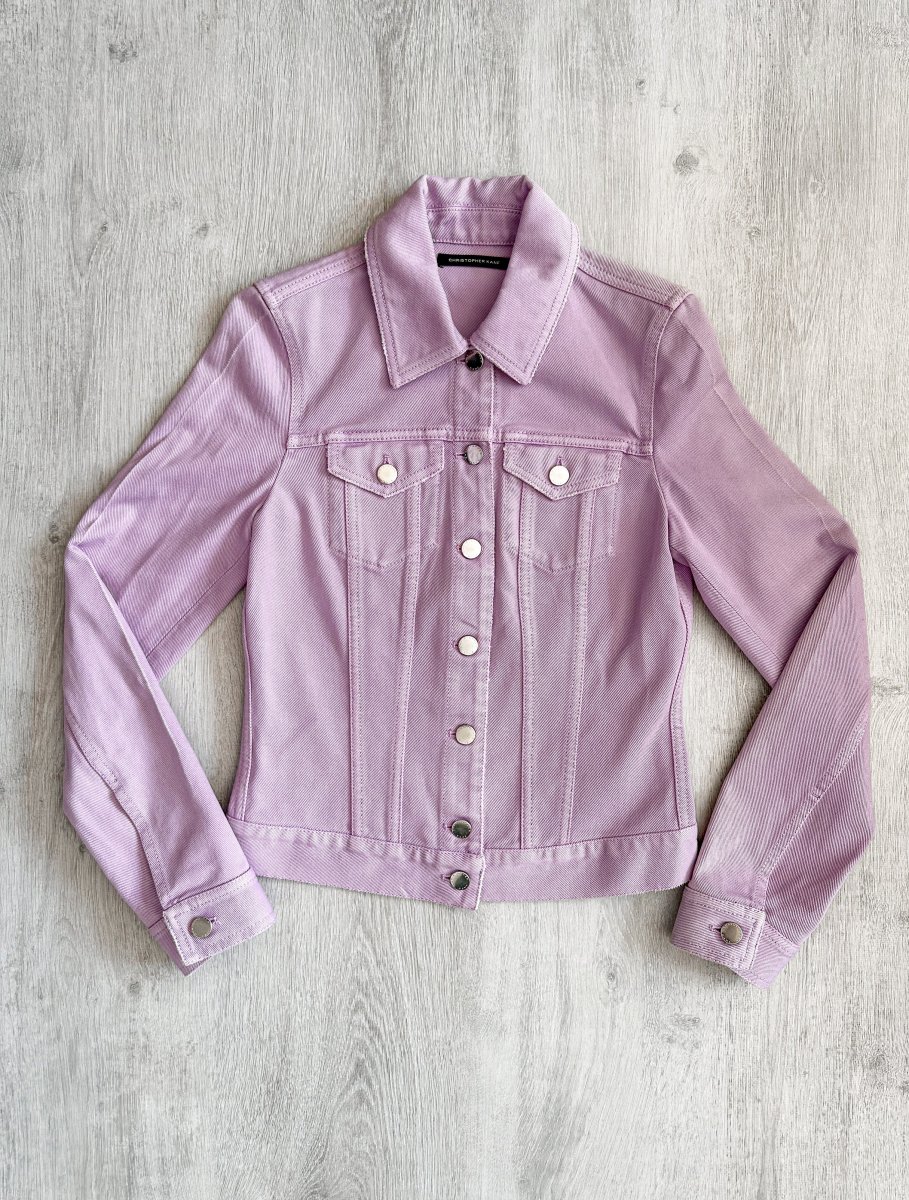 Christopher Kane Pastel Purple Denim Jacket