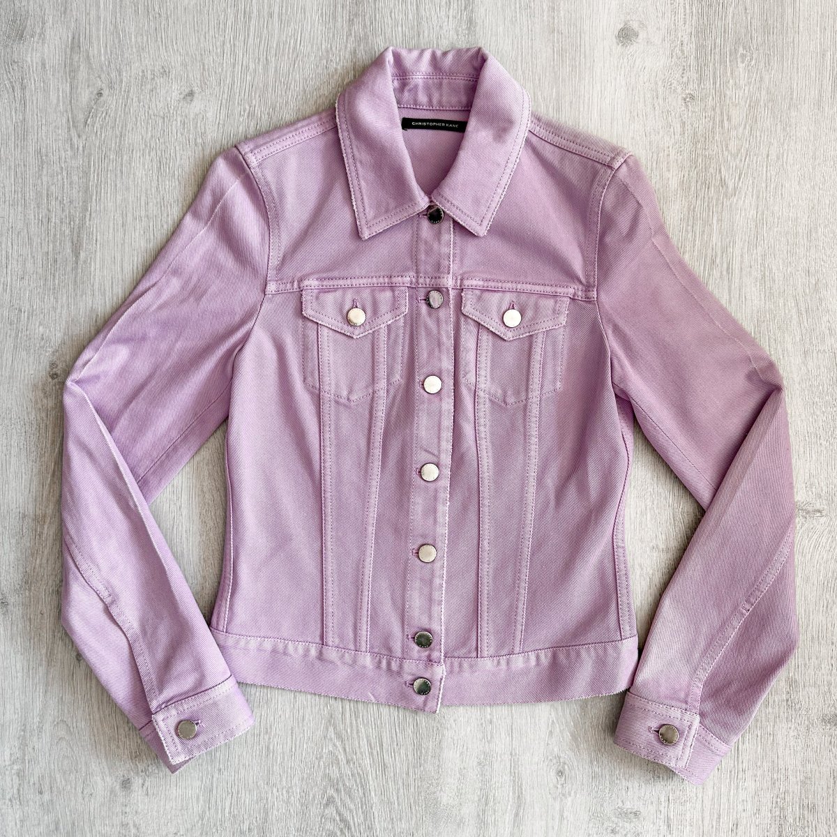 Christopher Kane Pastel Purple Denim Jacket - Imagen 3
