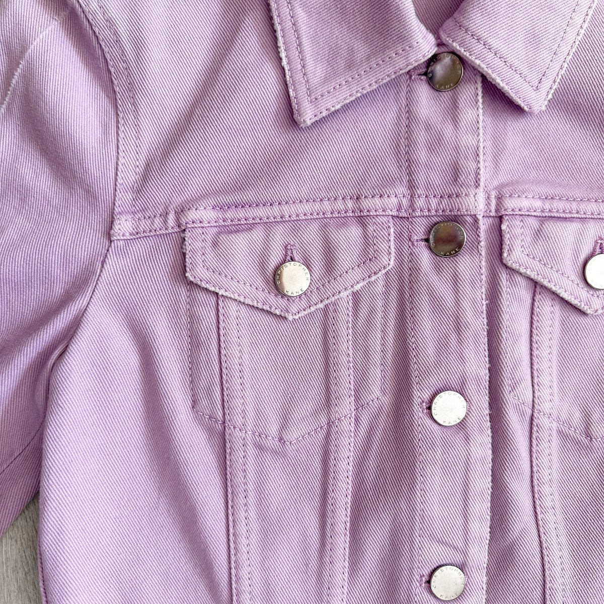 Christopher Kane Pastel Purple Denim Jacket - Imagen 5