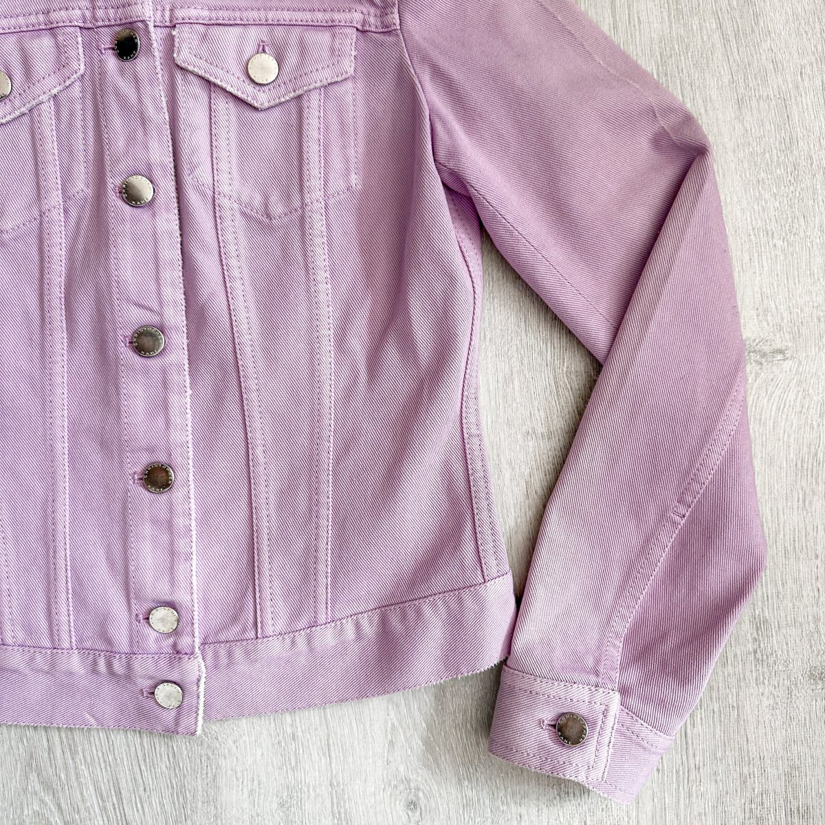 Christopher Kane Pastel Purple Denim Jacket - Imagen 6