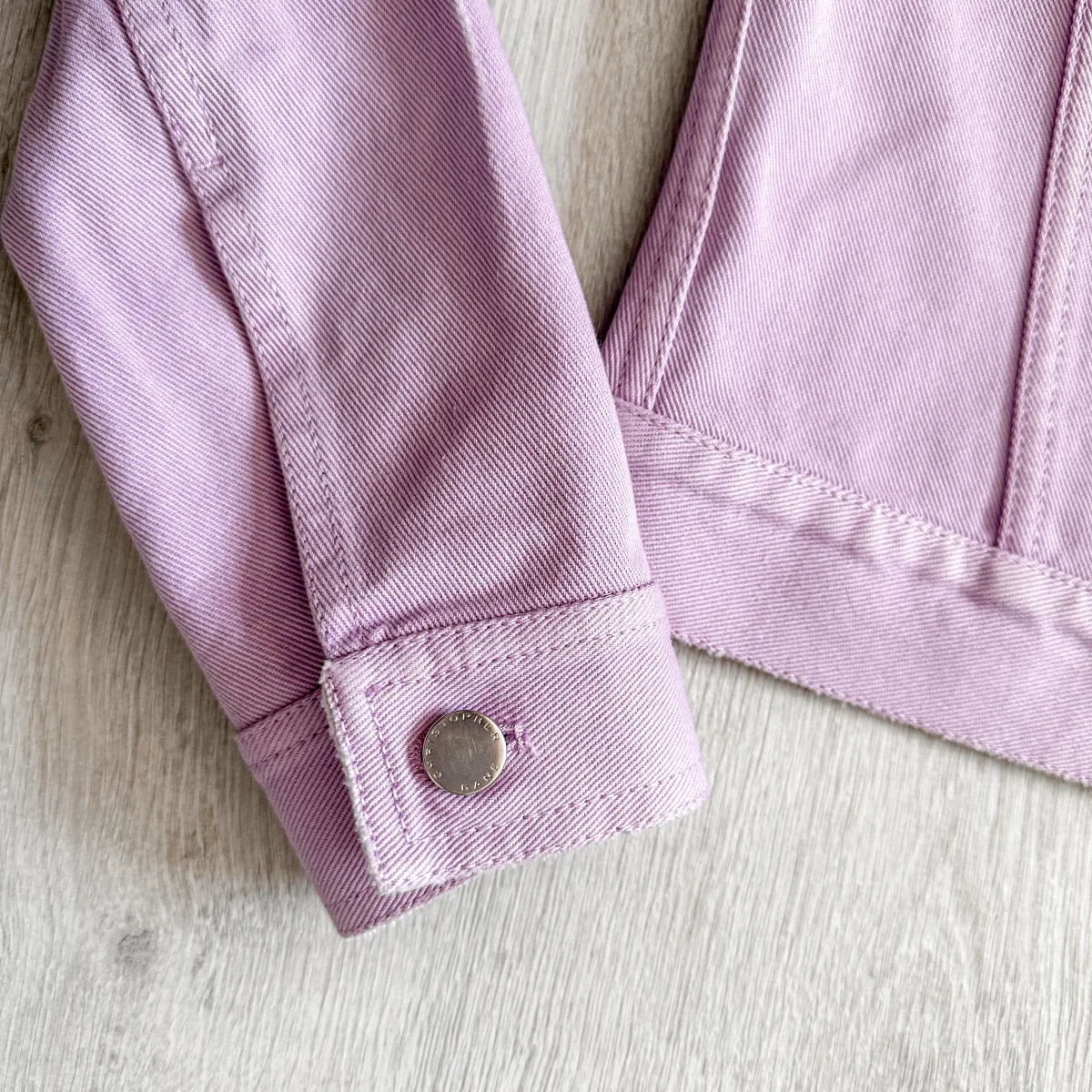 Christopher Kane Pastel Purple Denim Jacket - Imagen 8