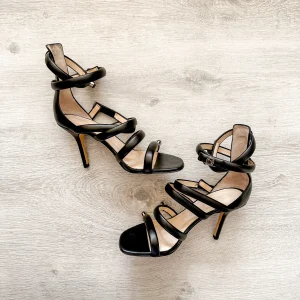Christopher Kane Spiral Strappy Embellished High Heels