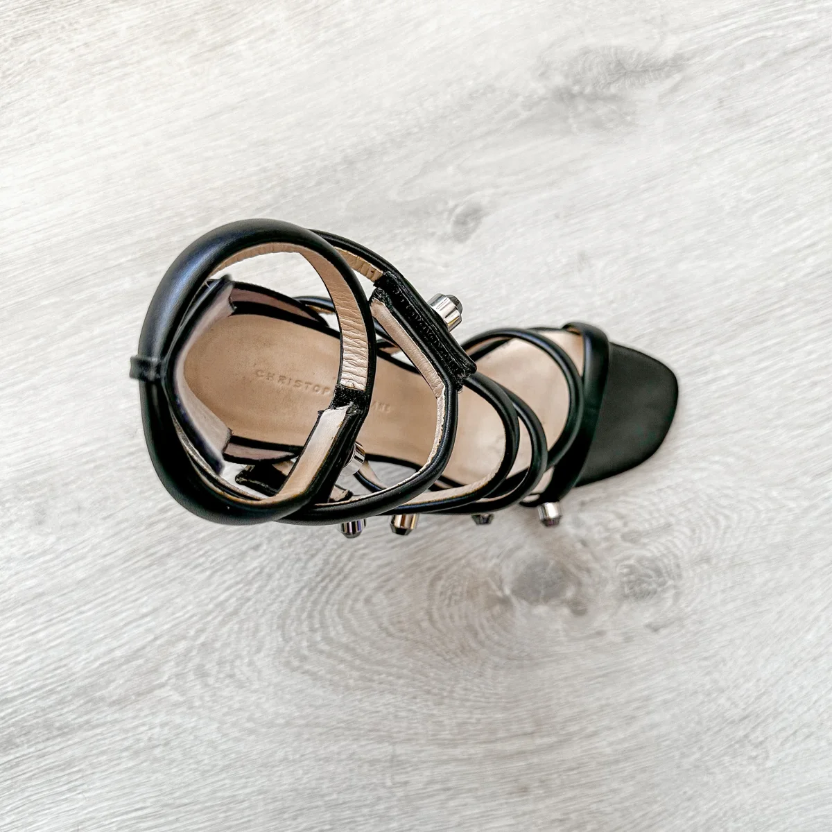 Christopher Kane Spiral Strappy Embellished High Heels - Imagen 8