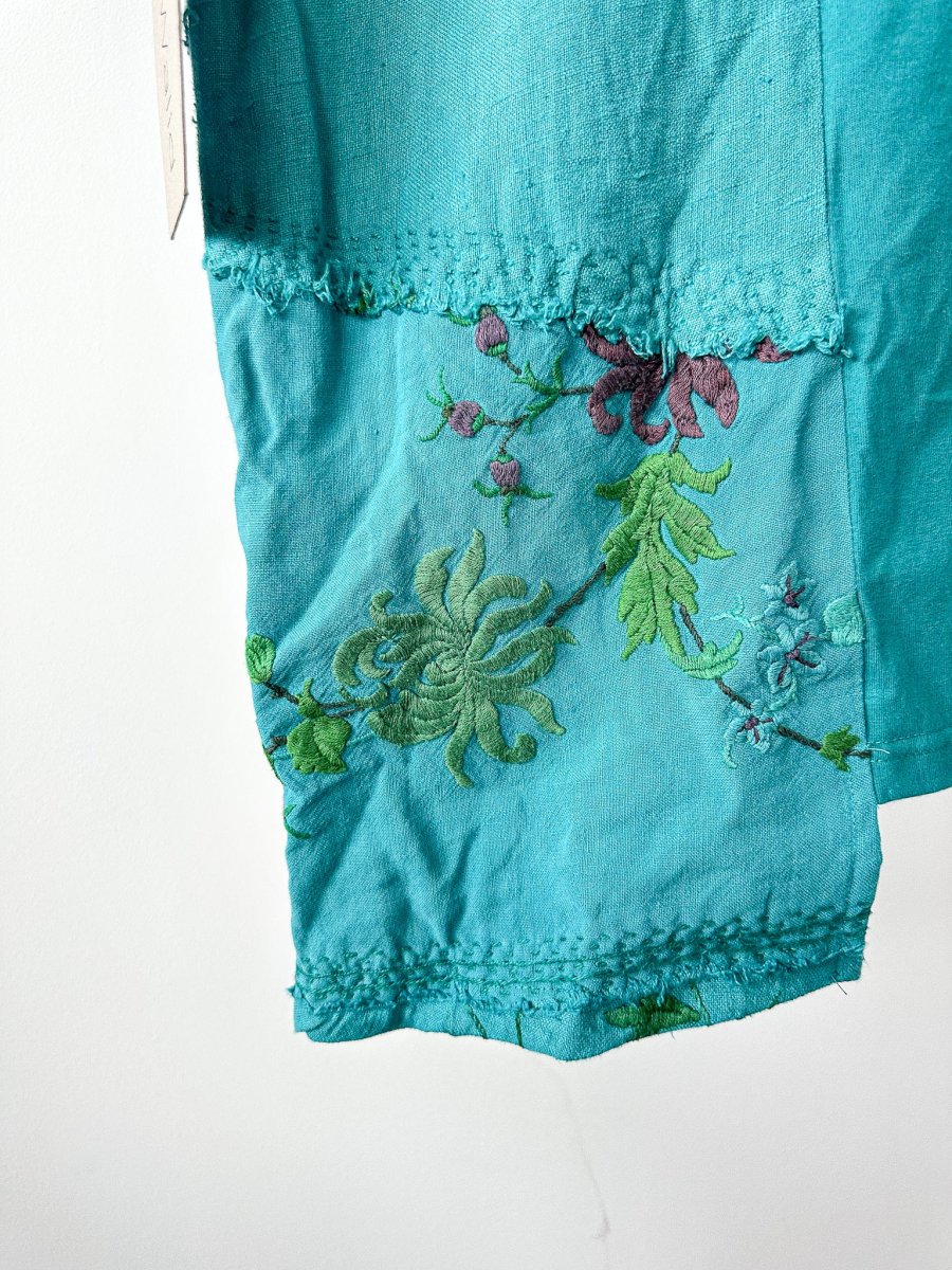 By Walid Hanky Story Patchy T Shirt In Teal - Imagen 8