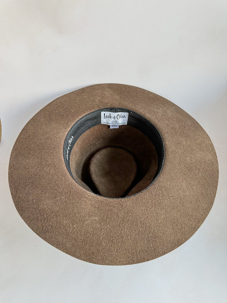 Lack Of Color Teak Brown Suede Band Hat - Imagen 4
