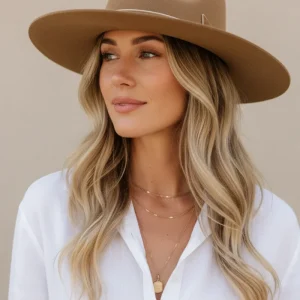 Lack Of Color Tan Brown Val Diamond Wool Hat
