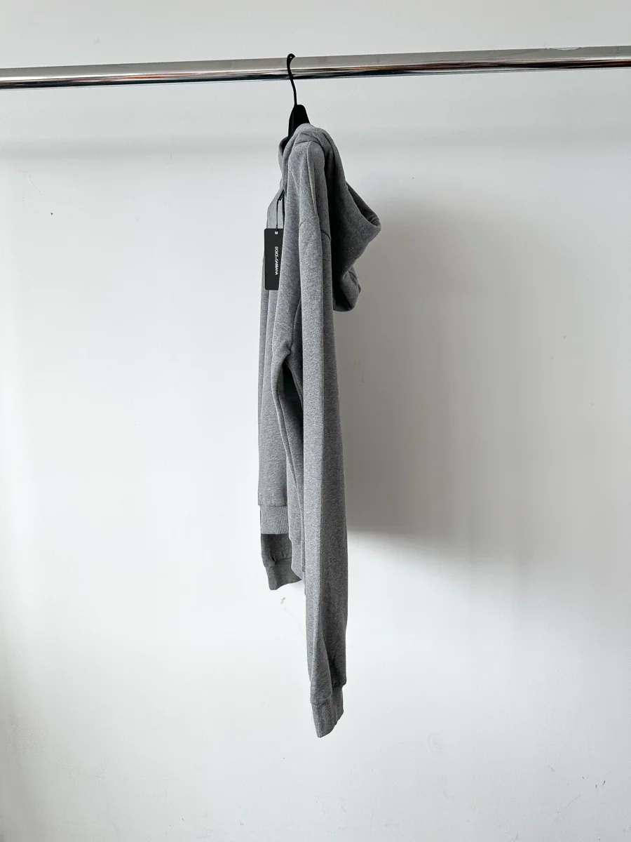 Dolce And Gabbana Grey Heart Crest Men's Hoodie - Imagen 5