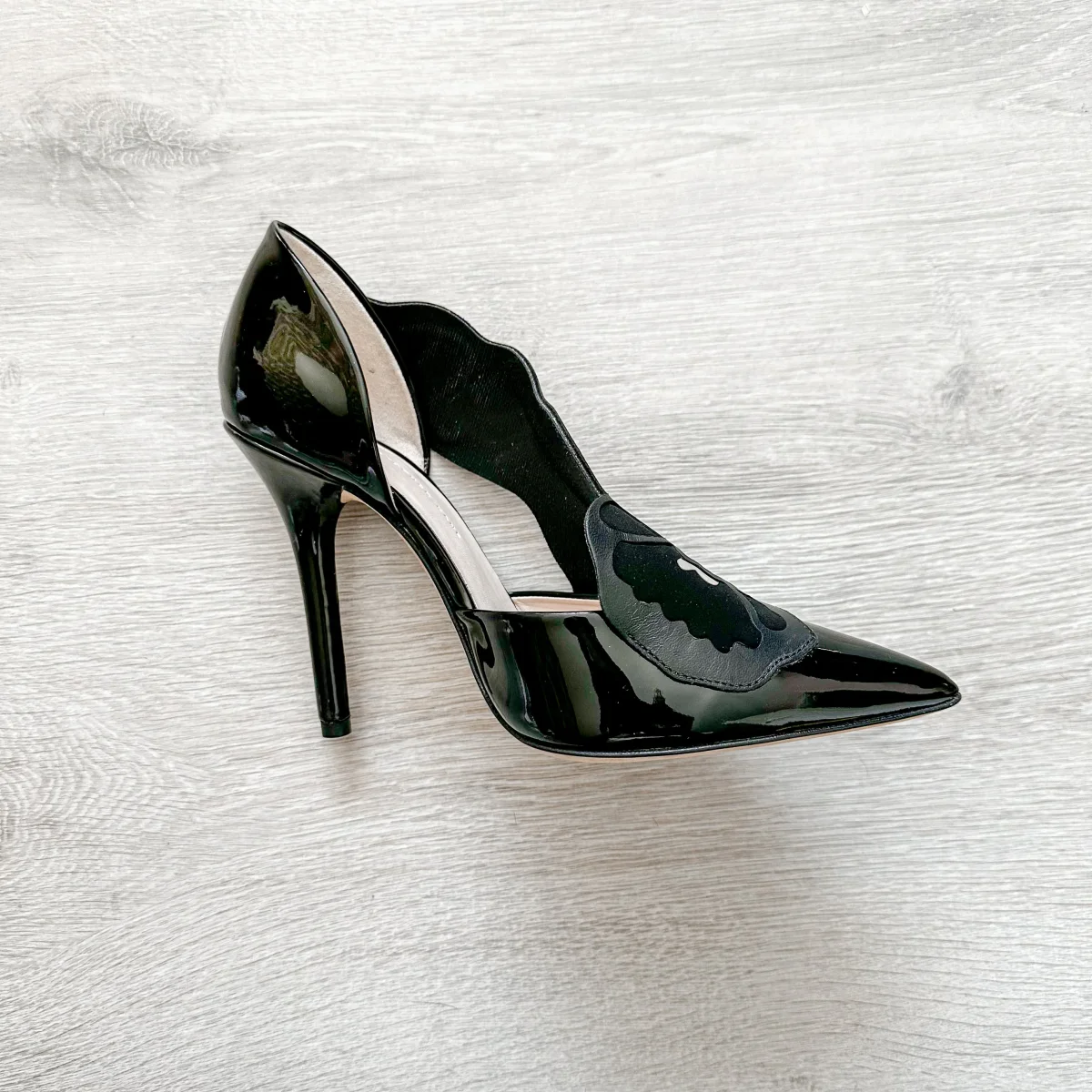 Christopher Kane Black Silver Detail Pointed Toe High Heels - Imagen 7