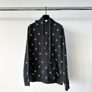 R13 Japanese Fabric Black Embroidered Hoodie