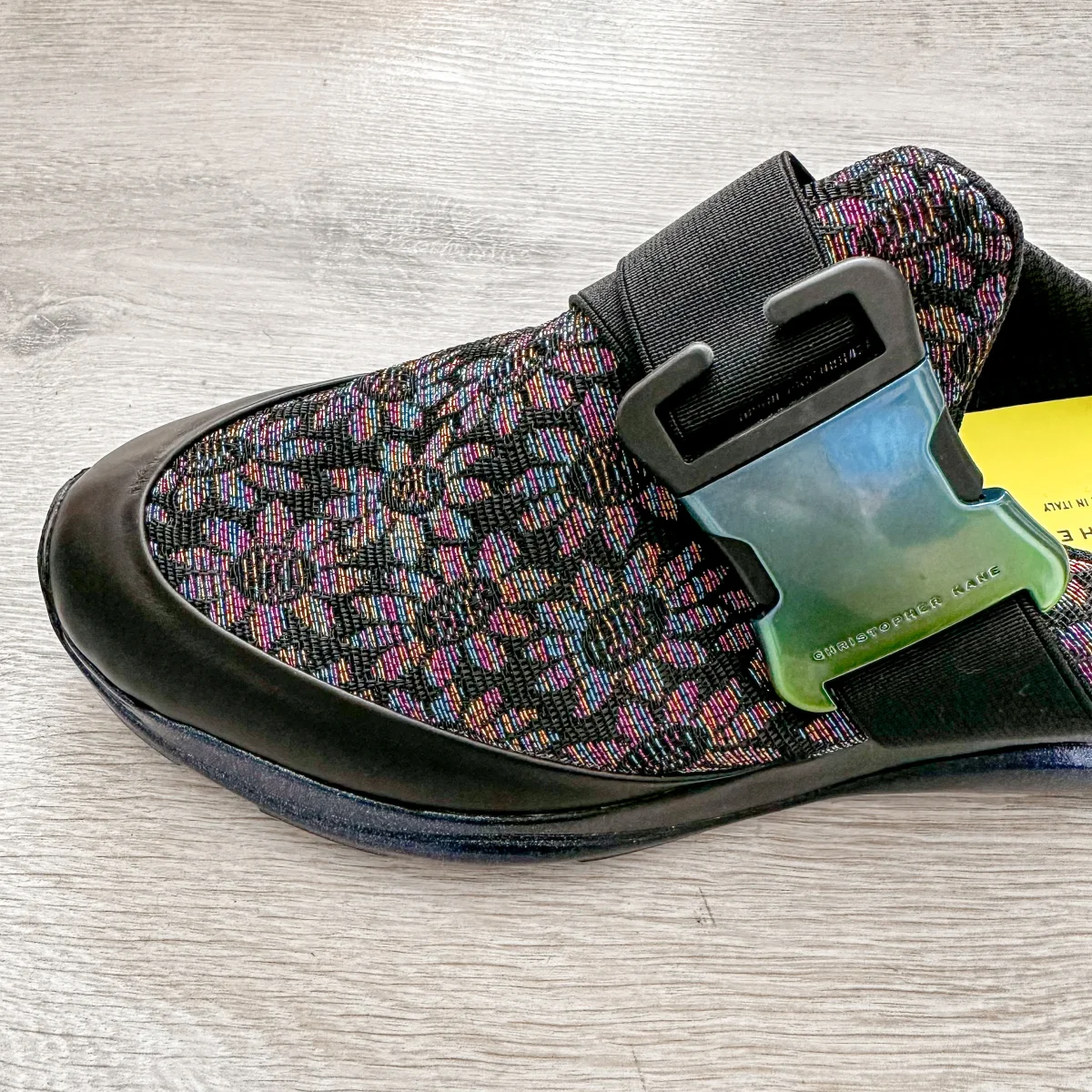 Christopher Kane Floral Jacquard Lurex Slip On Trainers Sneakers - Imagen 5