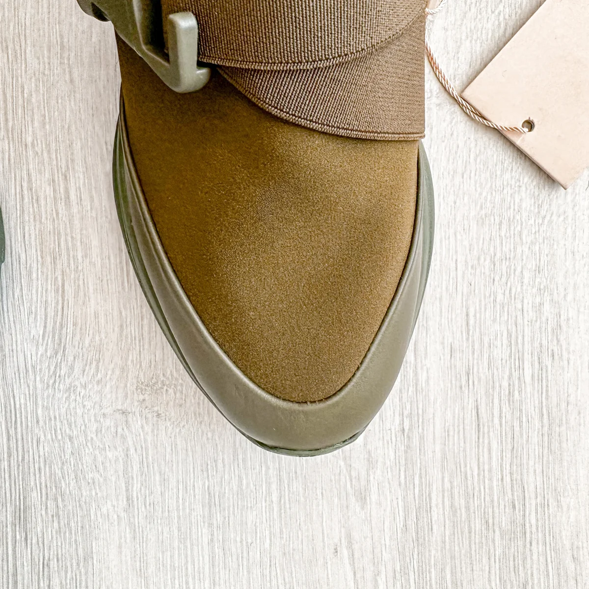 Christopher Kane Khaki Green Safety Buckle Trainers Sneakers Slides - Imagen 9