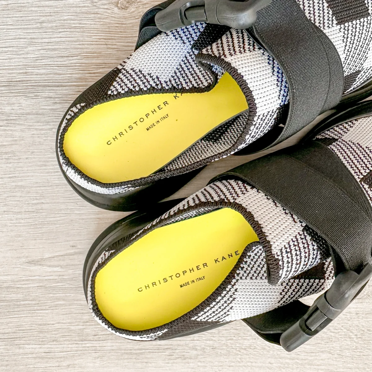 Christopher Kane Gingham Check Safety Buckle Slip On Trainers Sneakers - Imagen 4