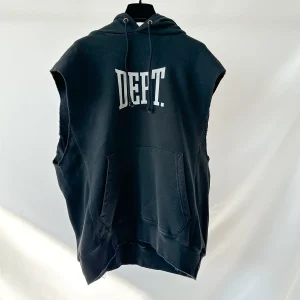 Gallery Dept. Black Gym Cut Off Sleeveless Hoodie