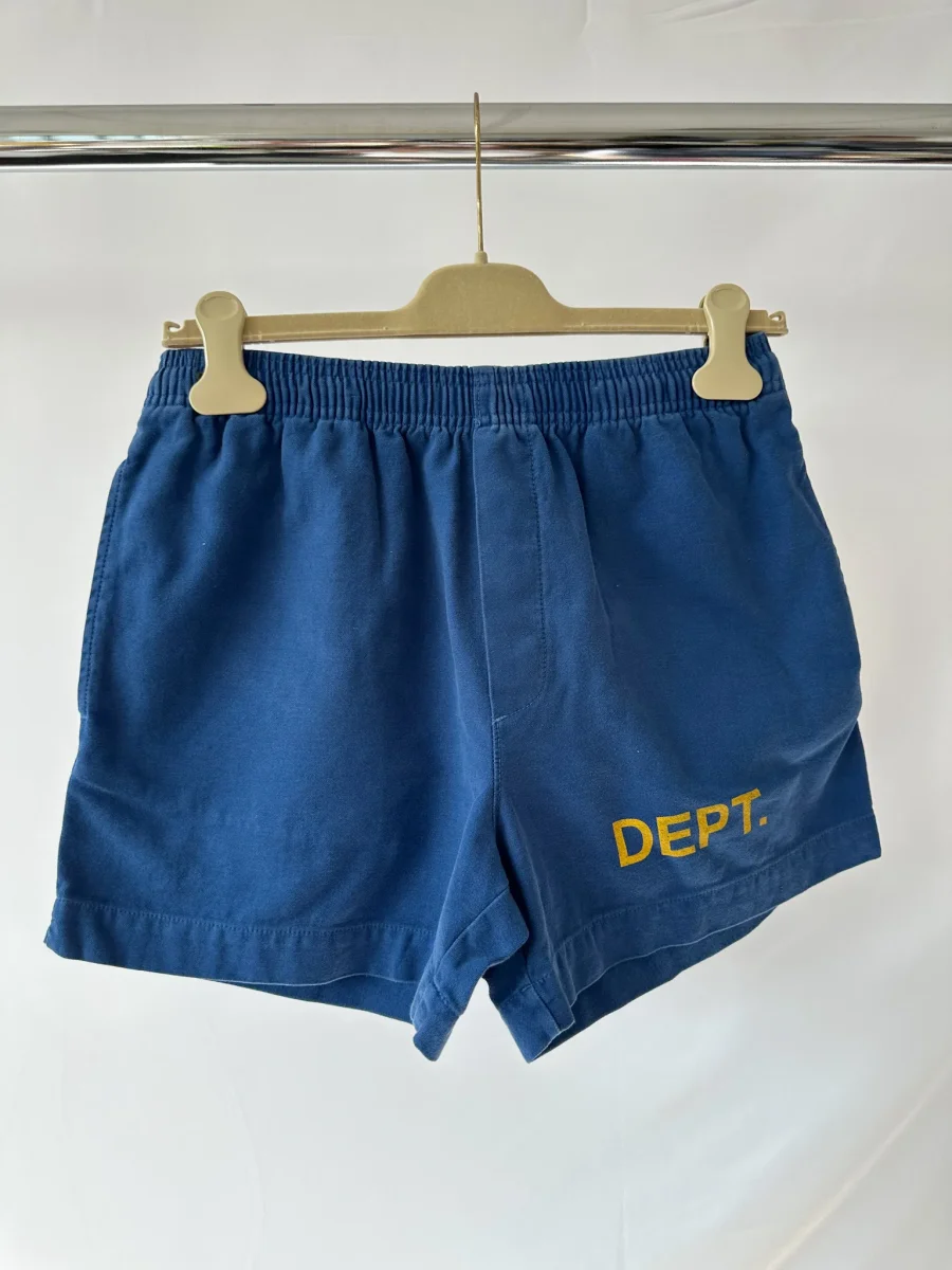 Gallery Dept Blue Track Jersey Shorts - Imagen 2