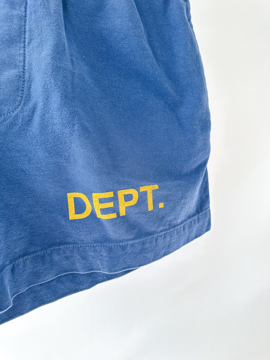Gallery Dept Blue Track Jersey Shorts - Imagen 4