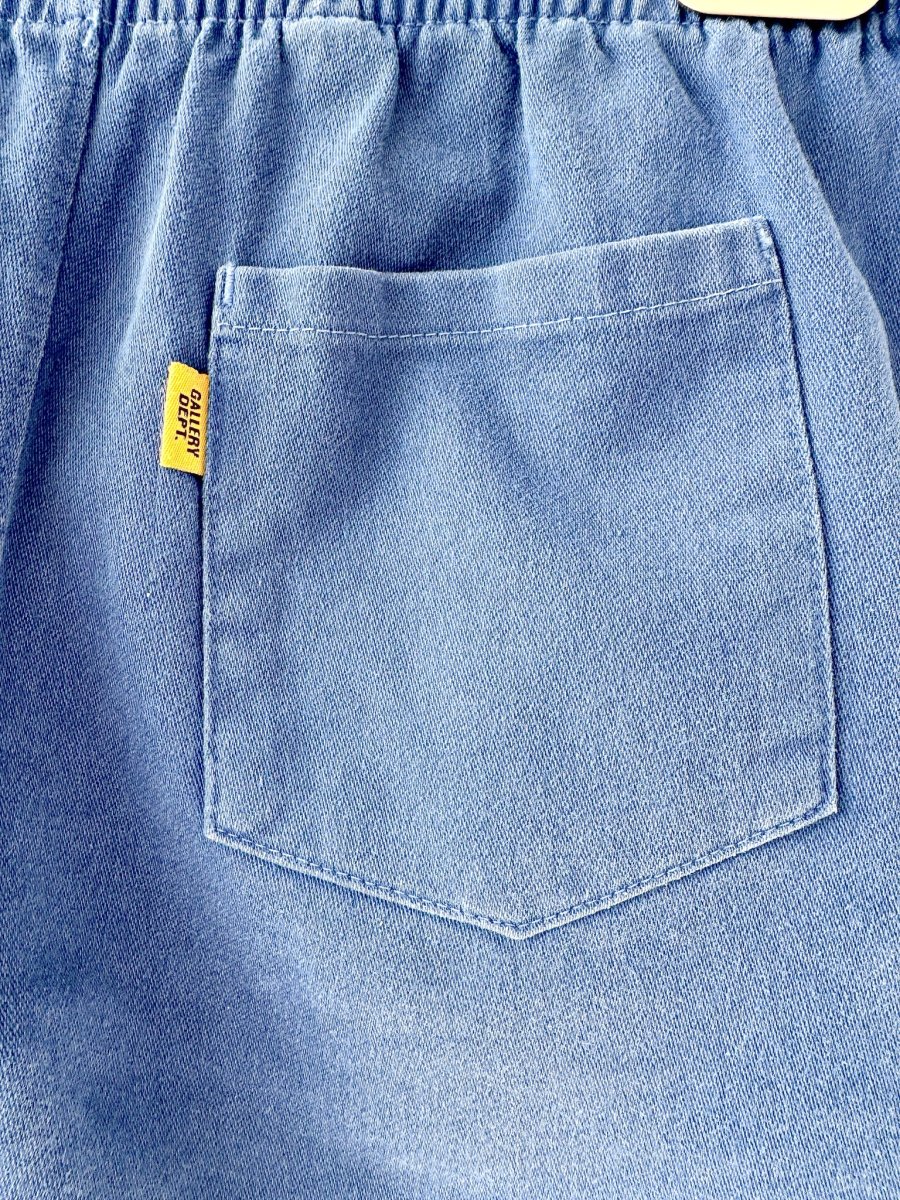 Gallery Dept Blue Track Jersey Shorts - Imagen 5