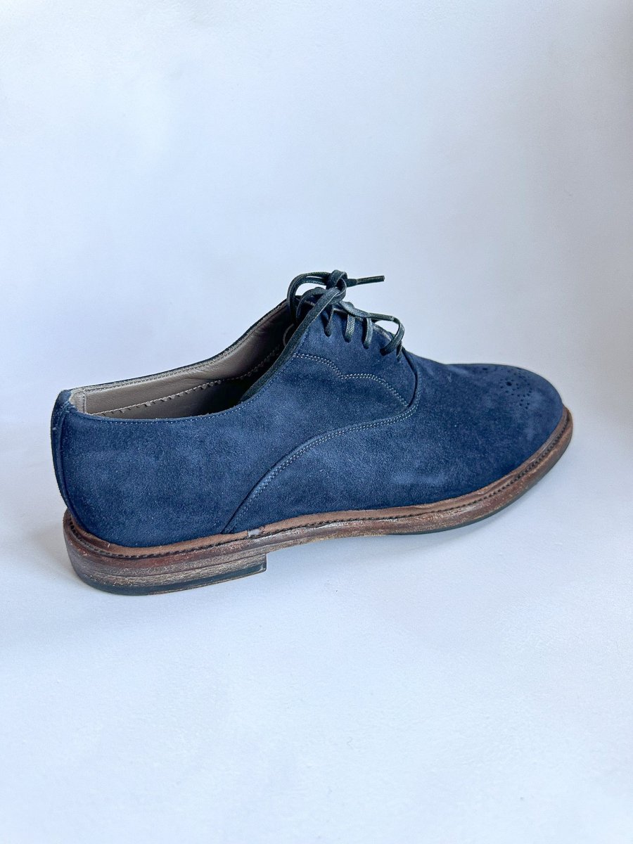 Dolce And Gabbana Blue Oxford Brogues - Imagen 9