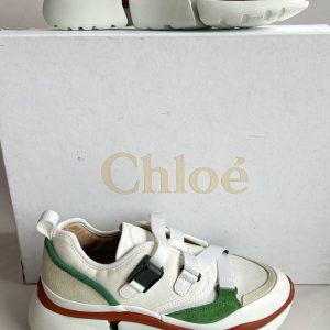 Chloé Sonnie Low Top 'Jungle Green' Trainers (FLAWS)