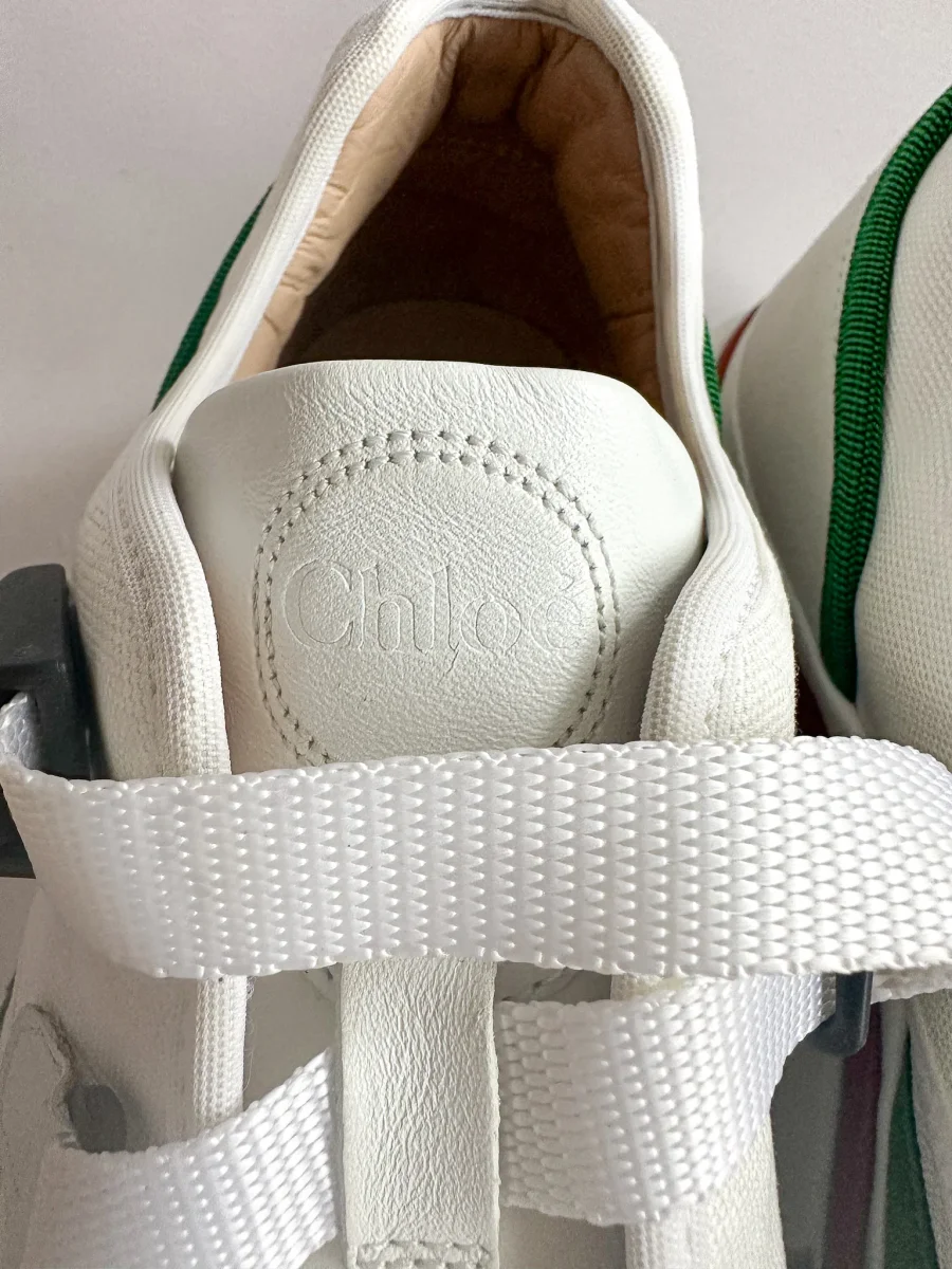 Chloé Sonnie Low Top 'Jungle Green' Trainers (FLAWS) - Imagen 7