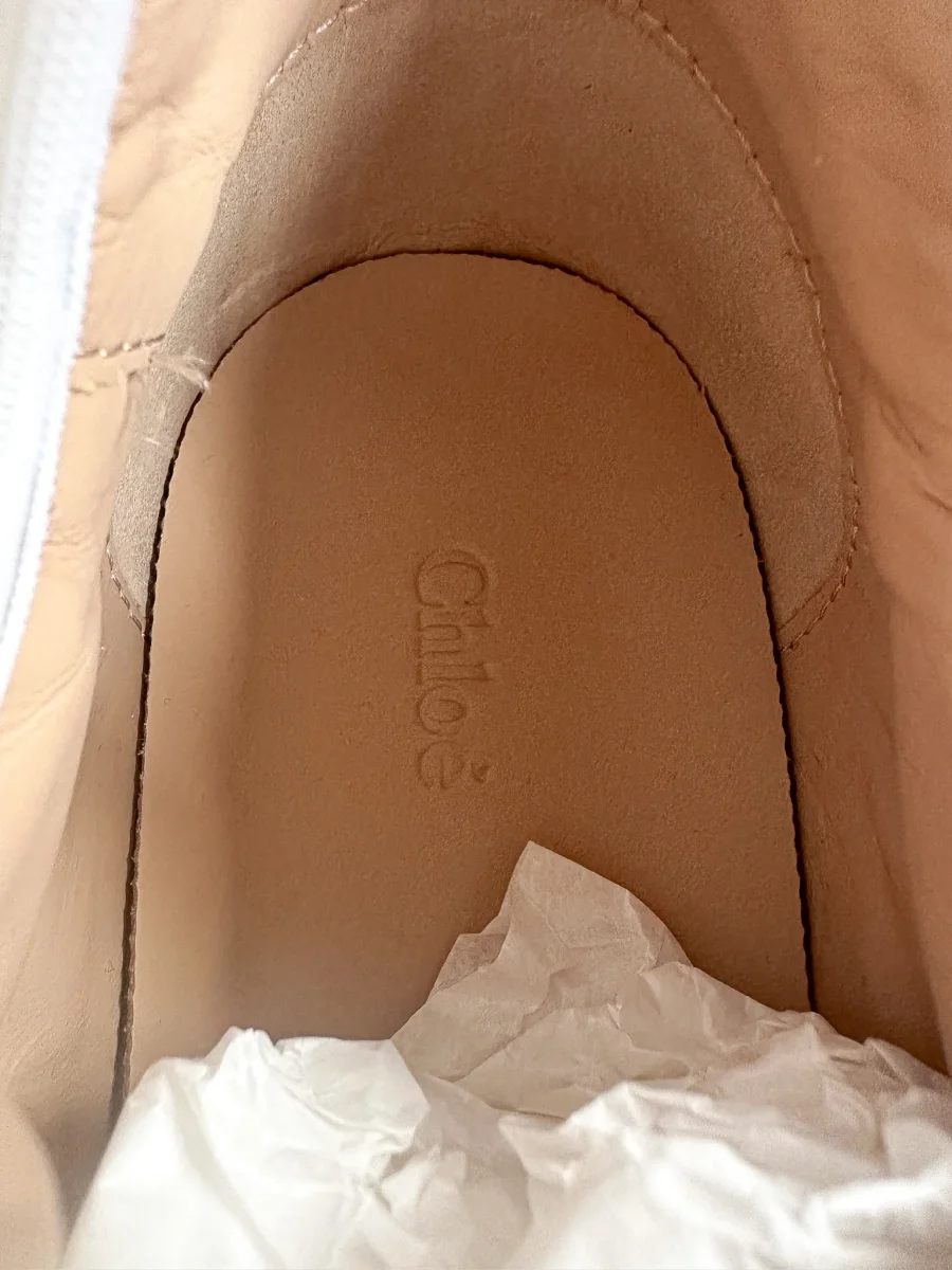 Chloé Sonnie Low Top 'Jungle Green' Trainers (FLAWS) - Imagen 8