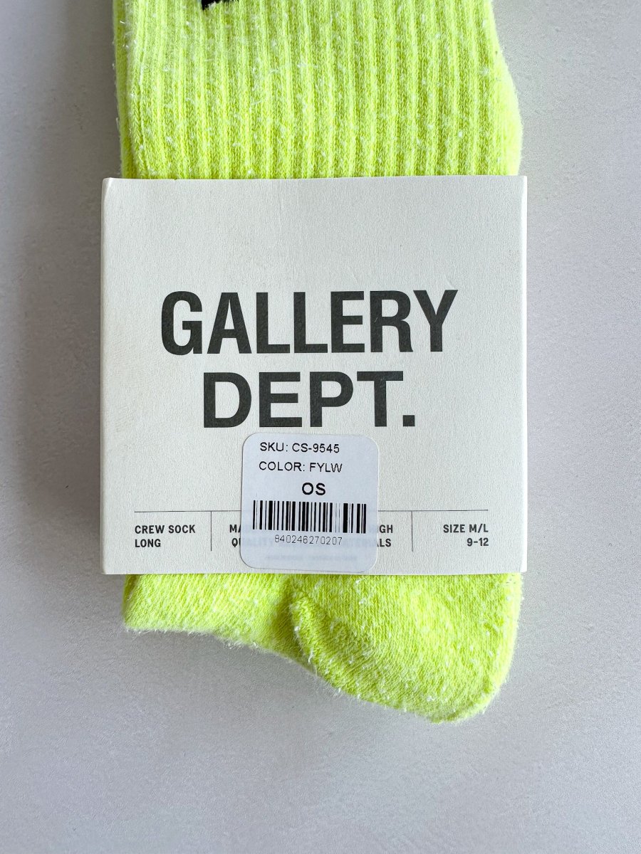 Gallery Dept. Long Crew Neon Lime Socks - Imagen 3