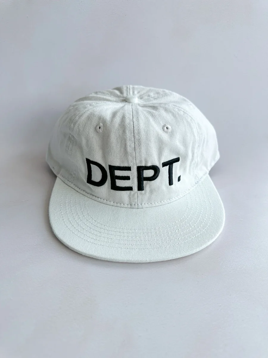 Gallery Dept Milk White Embroidered Logo Baseball Cap