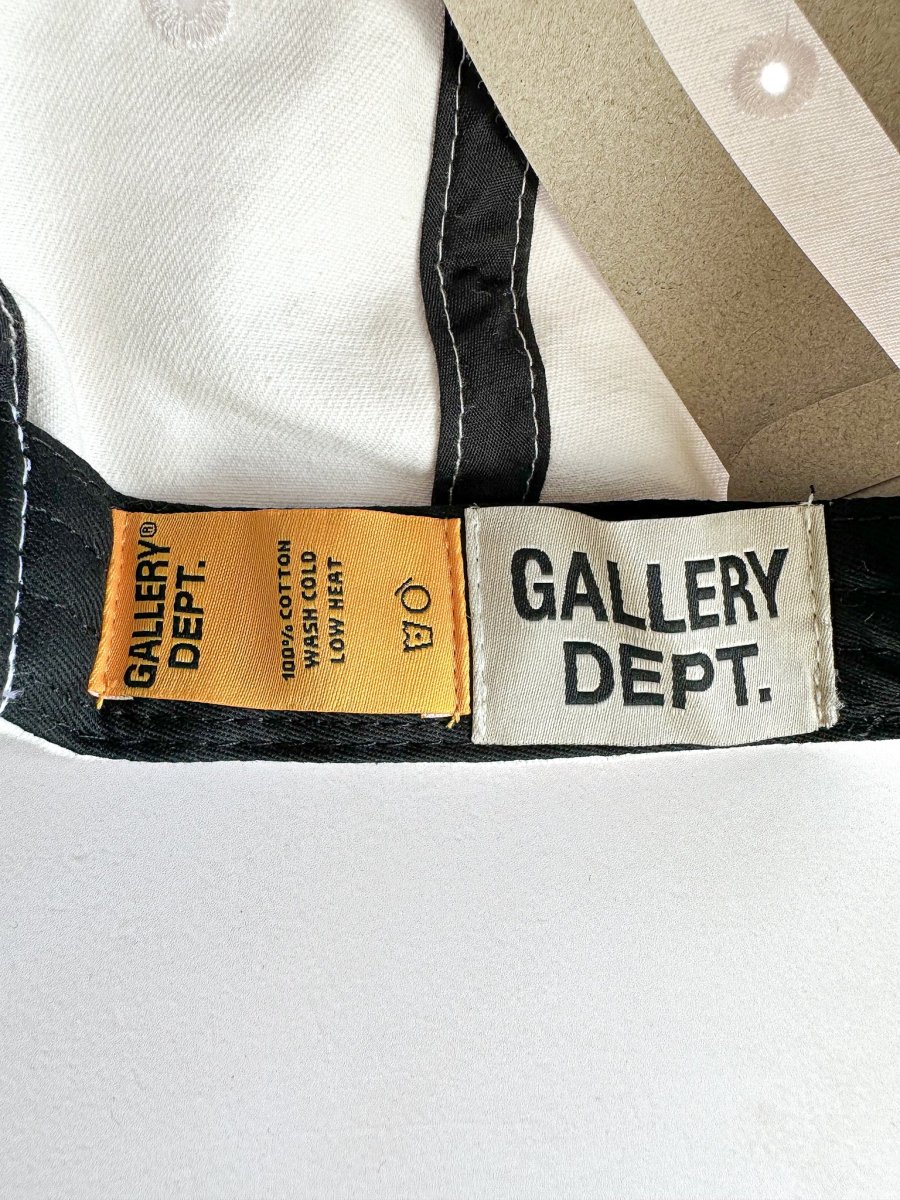 Gallery Dept Milk White Embroidered Logo Baseball Cap - Imagen 4