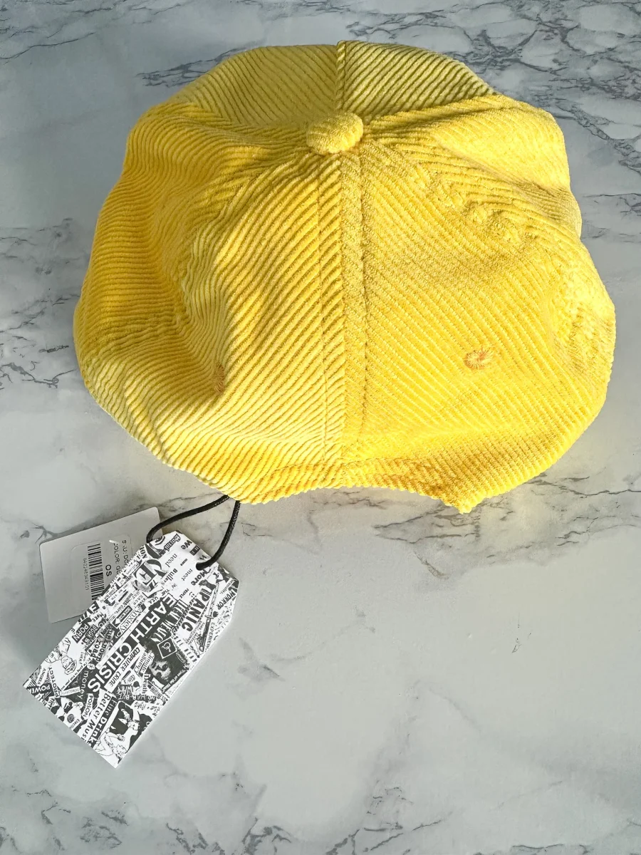 Gallery Dept. Mens Gym Logo Corduroy Yellow Baseball Cap - Imagen 9